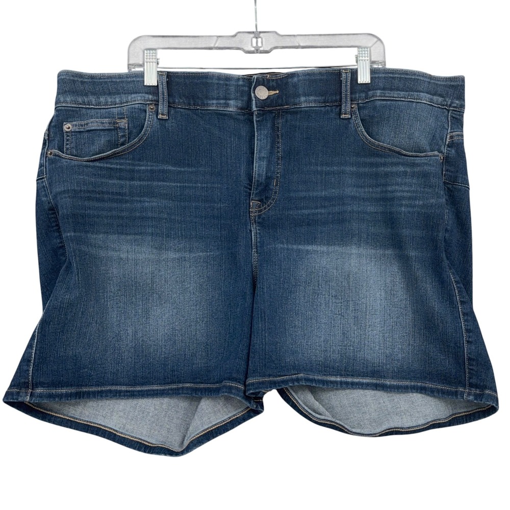 Torrid Bombshell 5" Short Women 24 Cotton Blend Blue Denim Shorts